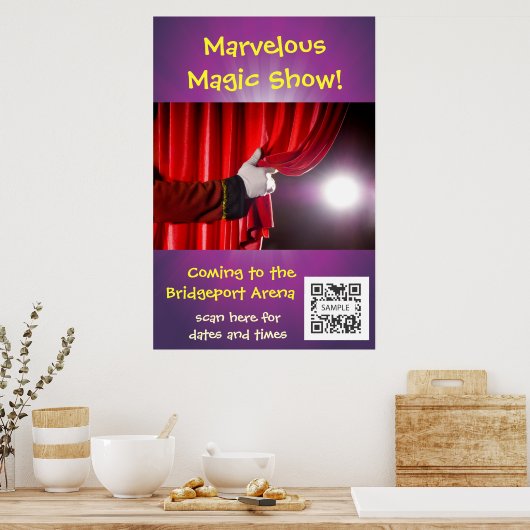 Poster Sjabloon Magische Show (Keuken)