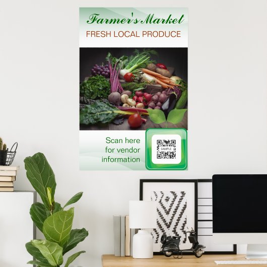 Poster Sjabloon Verse producten (Thuiskantoor)