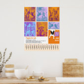 Poster sjabloon voor puppy's te koop 6 afbeeldinge (Keuken)