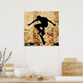 Poster Skateboarder Silhouette (Keuken)