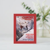 Poster Skiing Promotion Briefkaart (Staand voorkant)