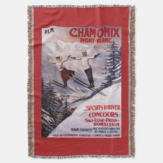 Poster Skiing Promotion Deken (Voorkant Verticaal)