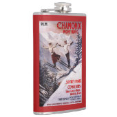 Poster Skiing Promotion Heupfles (Rechts)