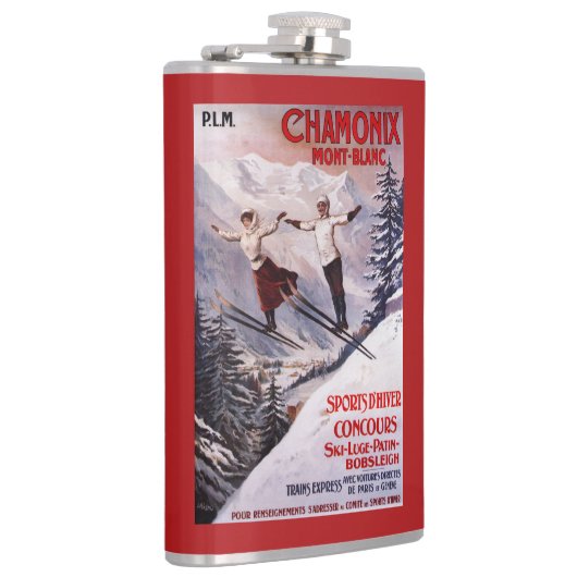 Poster Skiing Promotion Heupfles (Rechts)