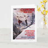 Poster Skiing Promotion Kaart (Gele Bloem)