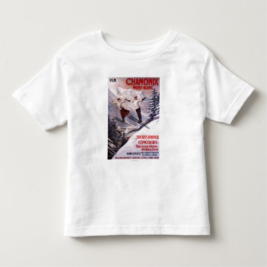 Poster Skiing Promotion Kinder Shirts (Voorkant)