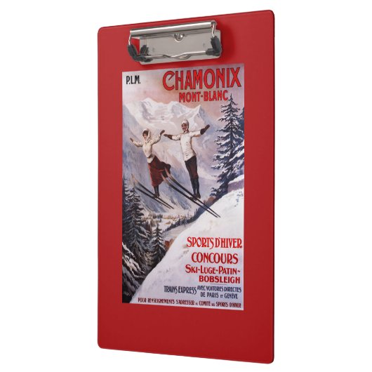 Poster Skiing Promotion Klembord (Links)