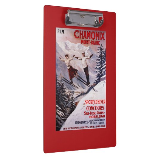 Poster Skiing Promotion Klembord (Rechts)