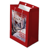 Poster Skiing Promotion Medium Cadeauzakje (Achterkant Gekanteld)