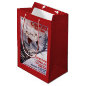 Poster Skiing Promotion Medium Cadeauzakje (Voorkant Gekanteld)