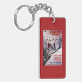 Poster Skiing Promotion Sleutelhanger (Voorkant Links)