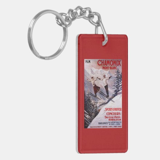Poster Skiing Promotion Sleutelhanger (Voorkant Links)