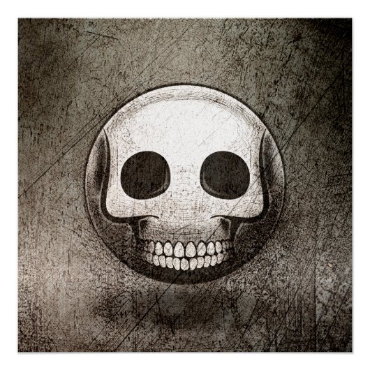 Poster Skullmoji Vintage (Voorkant)