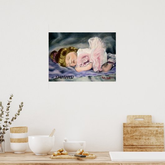 poster "SLAAPBALLERINA" (Keuken)