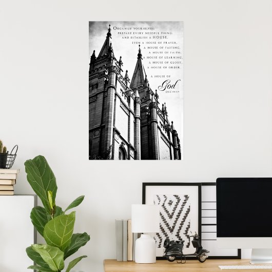 Poster-SLC LDS Temple 3 Poster (Thuiskantoor)