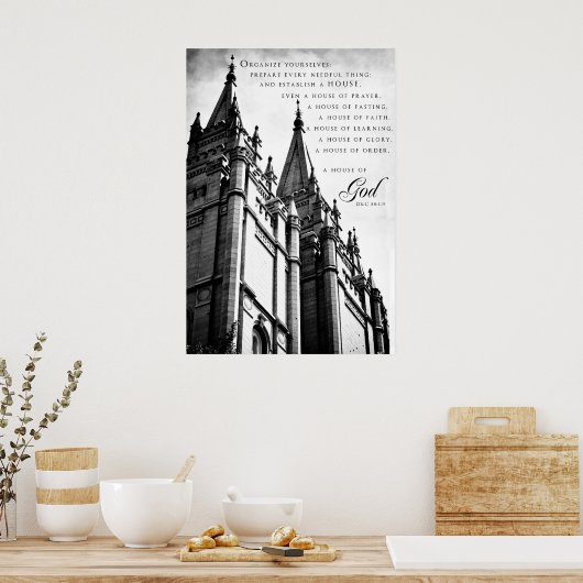 Poster-SLC LDS Temple 3 Poster (Keuken)