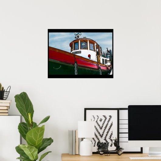 Poster sleepboot (Thuiskantoor)