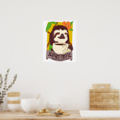 Poster Slothkoffee (Keuken)