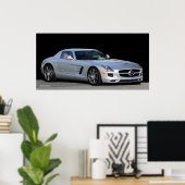 POSTER SLS AMG COUPE (Thuiskantoor)