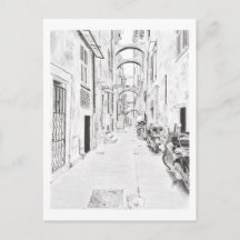 Poster  Smalle Italiaanse straat