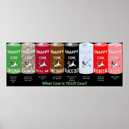 Poster Snappy Koe (Voorkant)