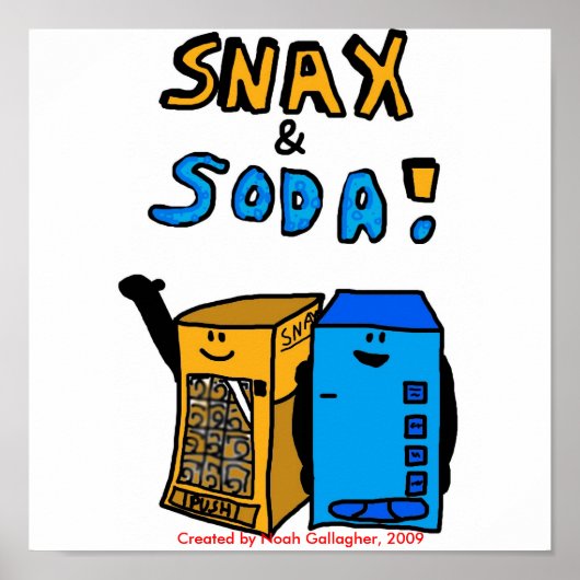 Poster Snax en Soda (Voorkant)