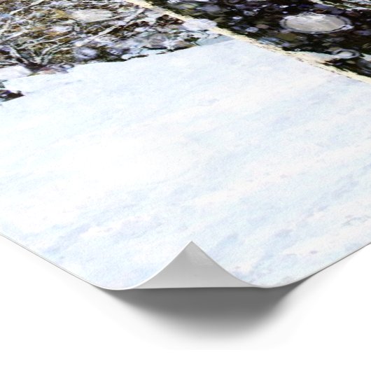 Poster sneeuwlandschap (Hoek)