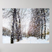Poster sneeuwlandschap (Voorkant)