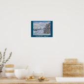 Poster Sneeuwscène (Keuken)