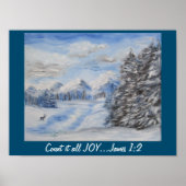 Poster Sneeuwscène (Voorkant)