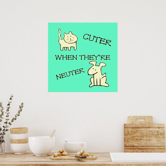 Poster snijden (Keuken)