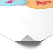 Poster Snoep Liefdes Hartjes (Hoek)