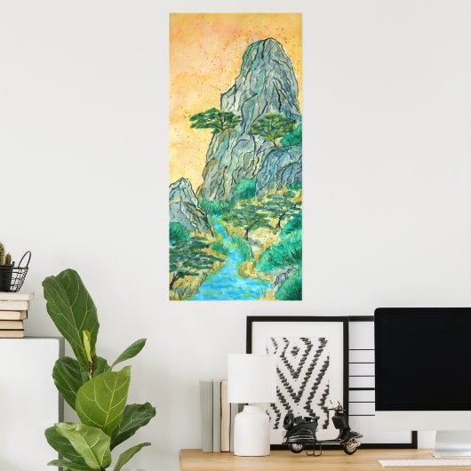 Poster snoepjes gebergte (Thuiskantoor)