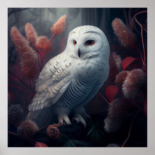 Poster snowy owl (Voorkant)
