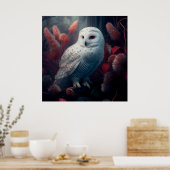 Poster snowy owl (Keuken)