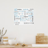 Poster Soccer Glossary (Keuken)