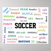 POSTER SOCCER Glossary! Motivatie! (Voorkant)