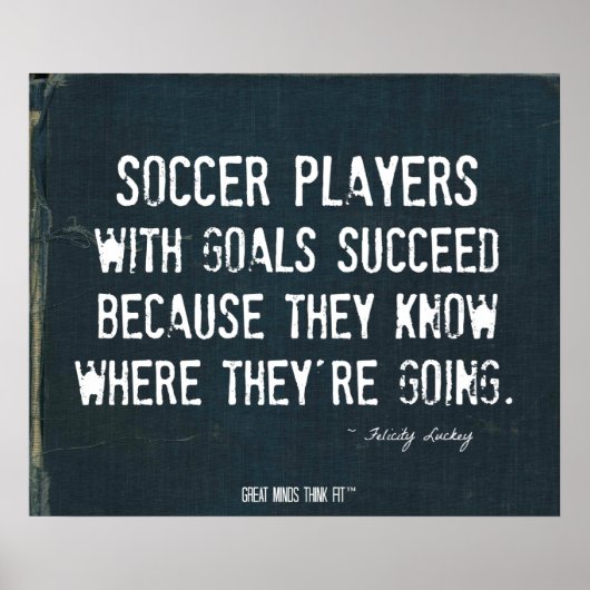 Poster Soccer Goals in Ripped Denim 007 (Voorkant)