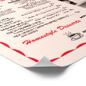 Poster Soda Fountain Menu (Hoek)