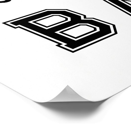 Poster Softball Senior Night Afstuderen (Hoek)