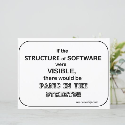 Poster - Software / Paniek (Staand voorkant)