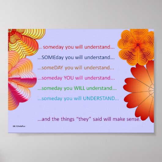 Poster.SOMEDAY2.5 Poster (Voorkant)