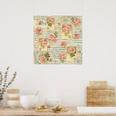 Poster Song en Rozen (Keuken)