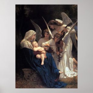 Poster 'Song of Angels' door de Meester Bougeureau