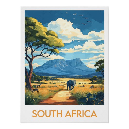 Poster South Africa (Voorkant)