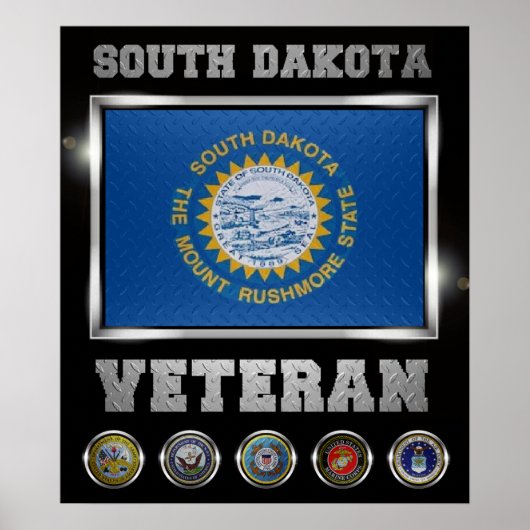 Poster South Dakota Veteran (Voorkant)