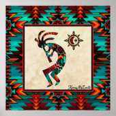 Poster Southwest Kokopelli (Voorkant)