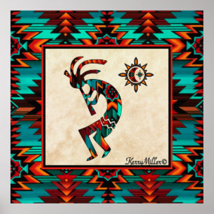 Poster Southwest Kokopelli