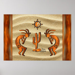 Poster Southwest Kokopelli