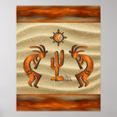 Poster Southwest Kokopelli (Voorkant)